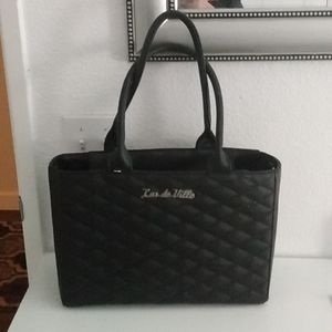 Lux de ville lucky me tote solid black